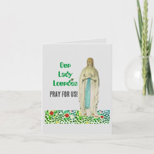 Vårt laby med LourdesFoled Greeting Card Kort