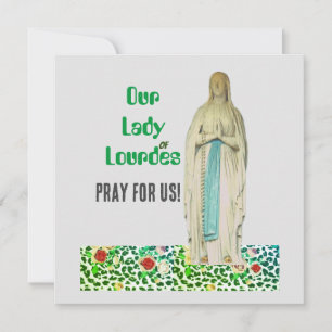Vårt laby med LourdesFoled Greeting Card Kort