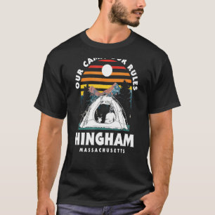 Vårt läger Regler Hingham Camping Massachusetts C T Shirt