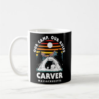 Vårt läger vår Regler Carver Camping Massachusetts Kaffemugg