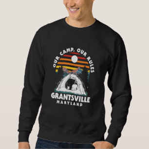 Vårt läger vår Regler Grantsville Camping Maryland Lång Ärmad Tröja