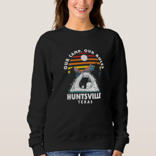 Vårt läger vår Regler Huntsville Camping Texas Cam T Shirt