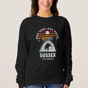 Vårt läger vår Regler Sussex Camping Delaware Camp T Shirt