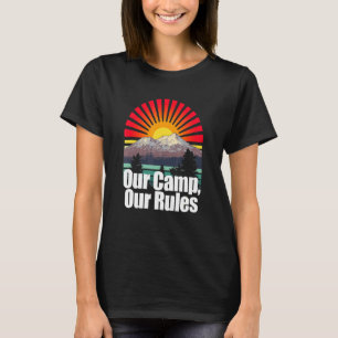 Vårt läger vår Regler-tropiska Vild Cam utomhus T Shirt