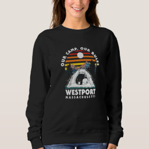 Vårt läger vår Regler Westport Camping Massachuset T Shirt