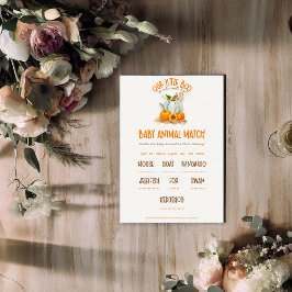 Vårt lilla babybabyskor Baby djur Match-spel Tilläggskort