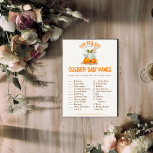 Vårt lilla Boo Baby Shower Spädbarn-spel Tilläggskort