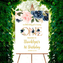 Vårt lilla Flicka går till ett välkomsttecken