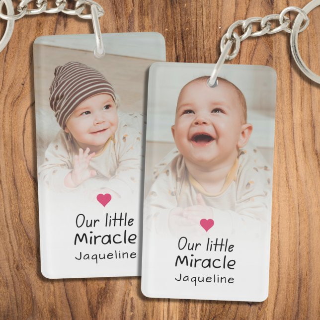 Vårt lilla Miracle Heart Baby Newborn Photo Namn (Skapare uppladdad)