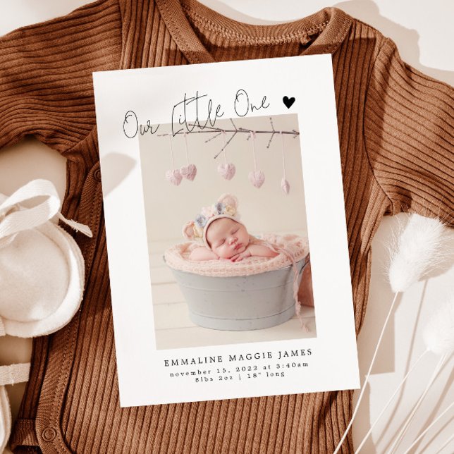 Vårt lilla moderna födelsemeddelande meddelande (Skapare uppladdad)