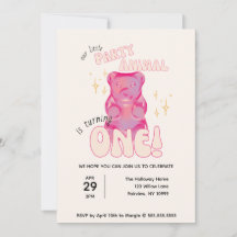 Vårt lilla Party-djur-gummibjörn 1:a födelsedag