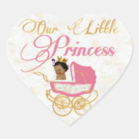 Vårt lilla Royal, African Princess Favor Sticker