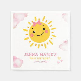 VÅRT LILLA SUNSHINE VÄNTAR EN PAPPERSSERVETT
