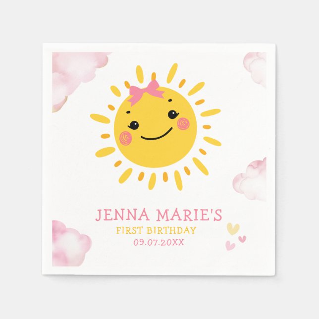 VÅRT LILLA SUNSHINE VÄNTAR EN PAPPERSSERVETT (Framsidan)