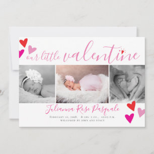 Vårt lilla Valentine Heart Birance Card Julkort