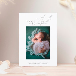 vårt meddelande om baby-foto i Angel ram