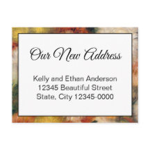 Vårt meddelande om Flytta av Ny adress Blommigt