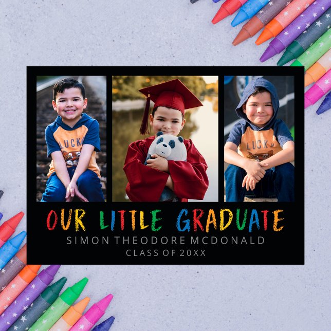 VÅRT MEDDELANDE OM LITE STUDENT PHOTO COLLAGE INBJUDNINGAR (Skapare uppladdad)