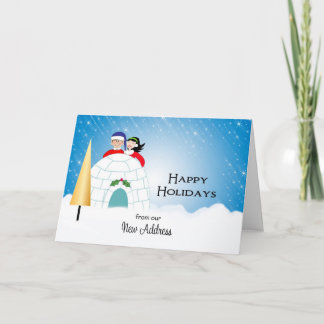 Vårt Nya adress julkort Helgkort