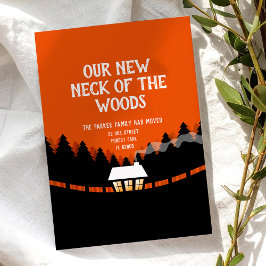Vårt nya adress uttalande nacke i skogen inbjudningar