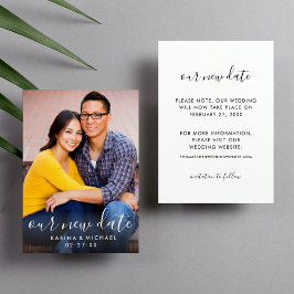 Vårt nya handskrivna skript Bröllop-foto för hands Spara Datumet