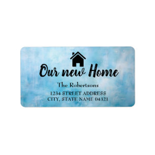 Vårt nya hem adressetikett