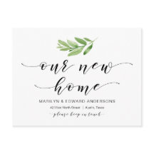 Vårt nya hem, Grey, Flytta-meddelande