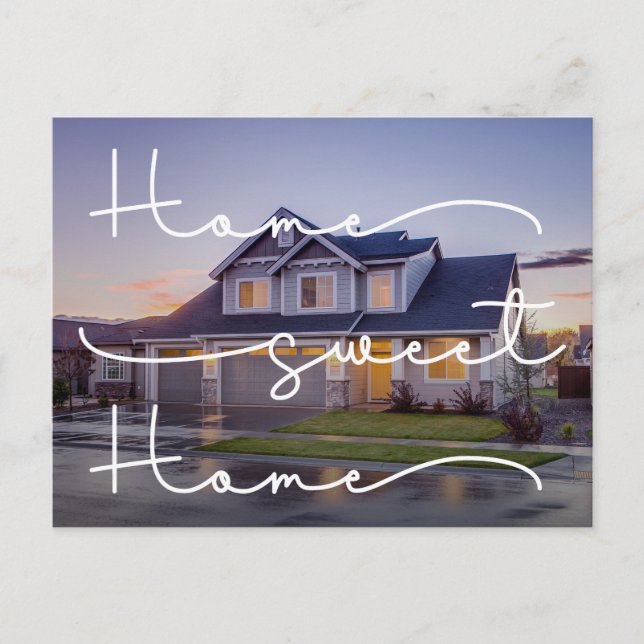 Vårt nya hemmabygonderingsinlägg för foto-Flytta Vykort (Framsida)