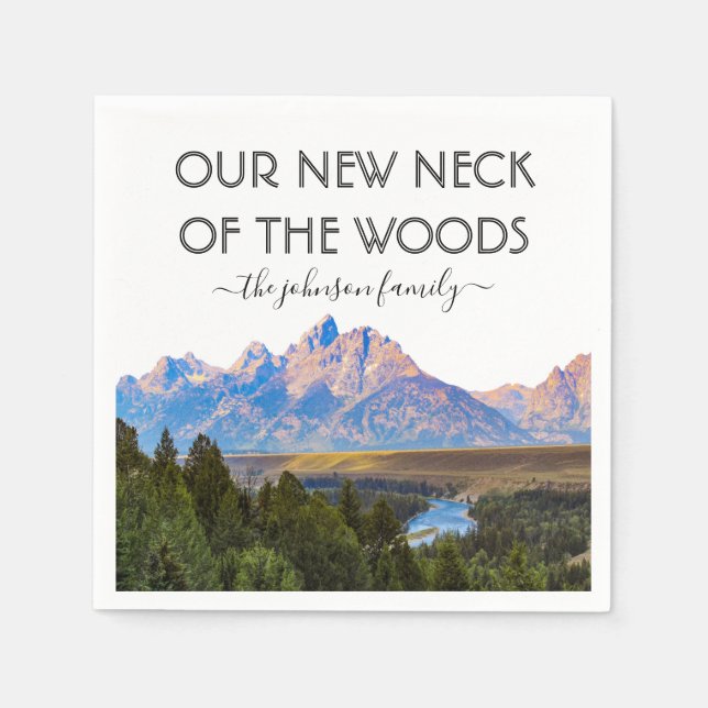 Vårt nya Nacke i Skogen Houseworkteknik Party Pappersservett (Framsidan)