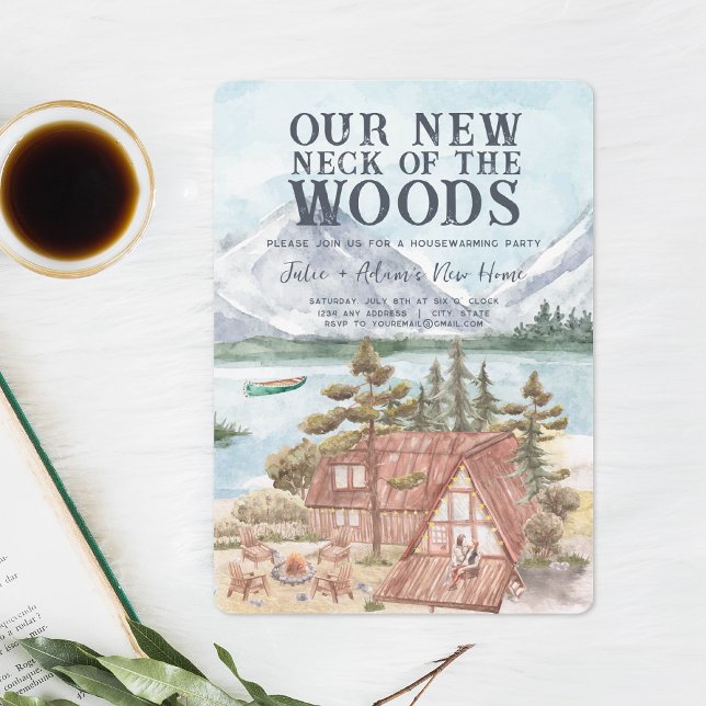 Vårt nya Nacke i Skogen | Hushållsuppvärmning Part Inbjudningar (Skapare uppladdad)