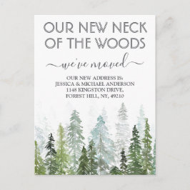 Vårt nya Nacke i Skogen | Ny Flytta i hemmet Meddelande Vykort