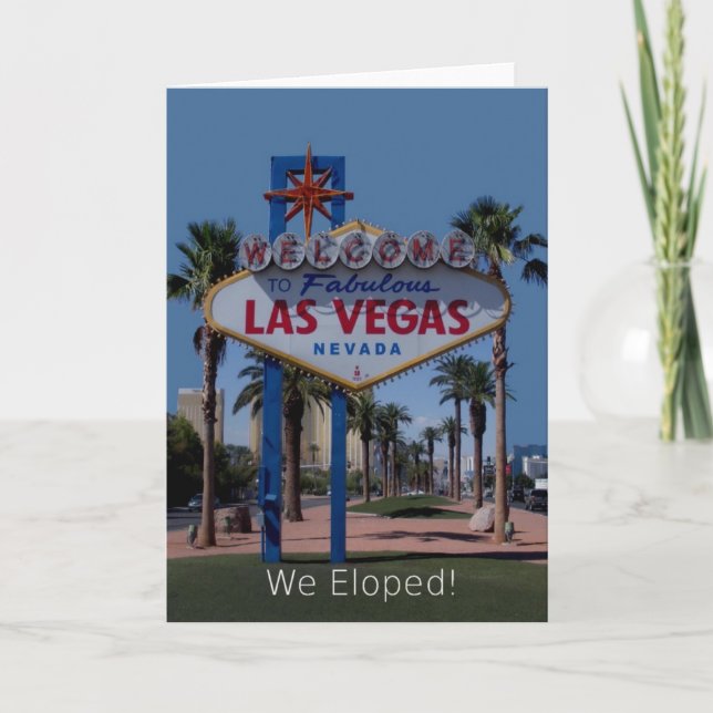 Vårt nyaste Las Vegas 2010 Eloped vi! Kort (Framsida)