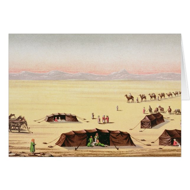 Vårt ökenläger hälsningskort (Framsidan Horizontal)