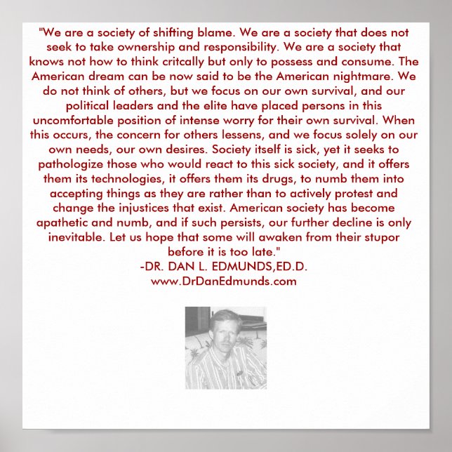 VÅRT OLIKA SAMHÄLLE POSTER (Framsidan)