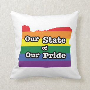 Vårt Pride Oregon Kudde