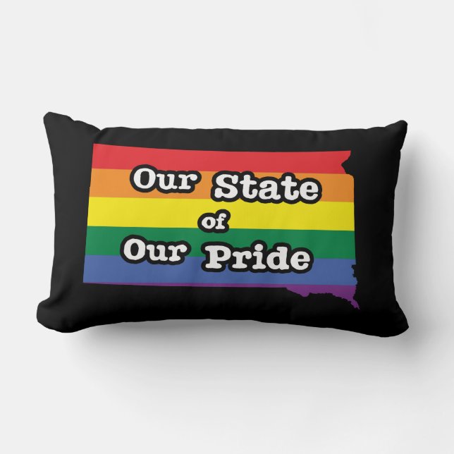 Vårt Pride| Södra Dakota Lumbarkudde (Framsida)