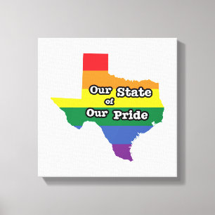 Vårt Pride Texas Canvastryck