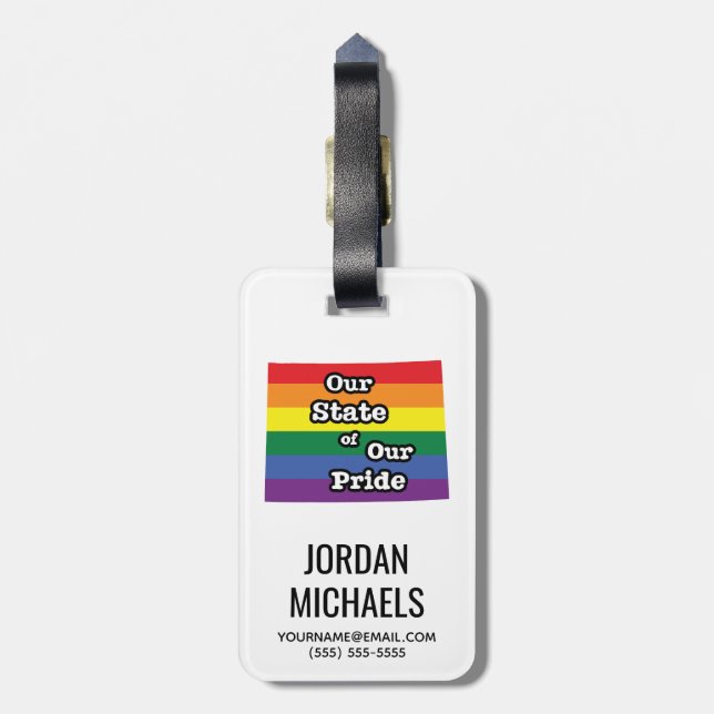 Vårt Pride| Wyoming Bagagebricka (Baksidan Lodrät)