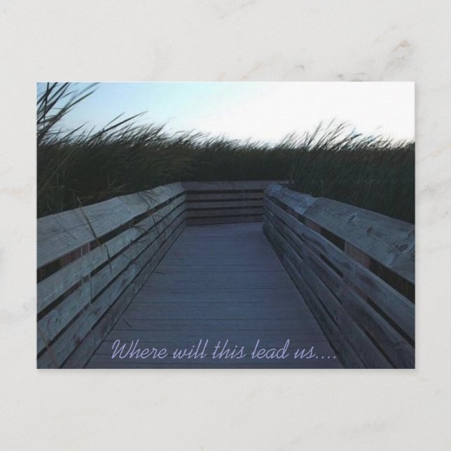 Vart ska det leda oss? vykort (Framsida)