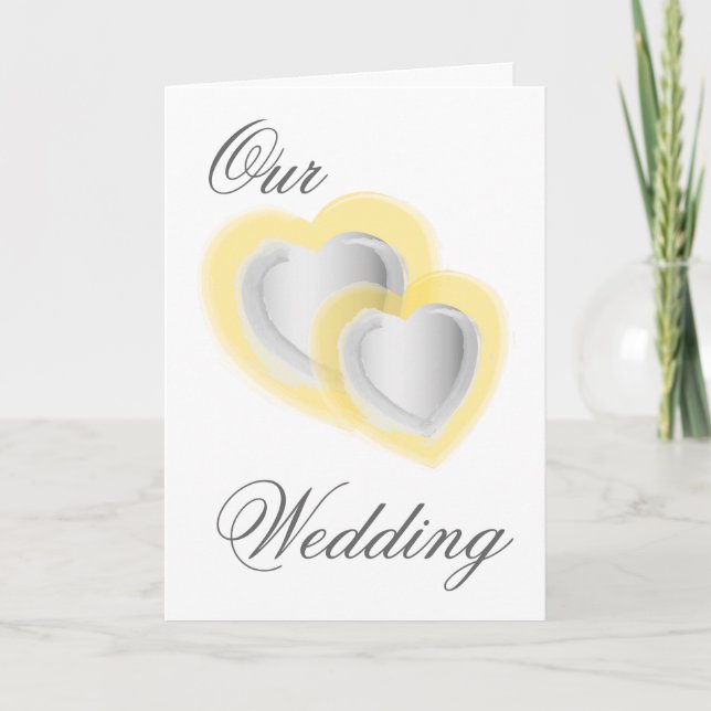 Vårt skräddarsy bröllop - - som skräddarsy inbjudan (Framsida)