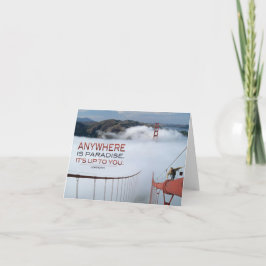Vart som helst: Paradise Inspirational Note Card Kort