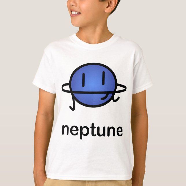 Vårt stora feta sol- system - Neptune Tee (Framsida)