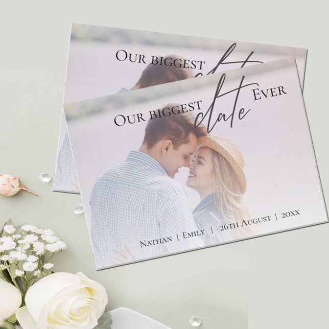 Vårt största datum någonsin har skrivit fotot Bröl Spara Datumet (Skapare uppladdad)