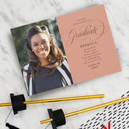 Vårt Student Classic Script Rust Photo Studenten Meddelande