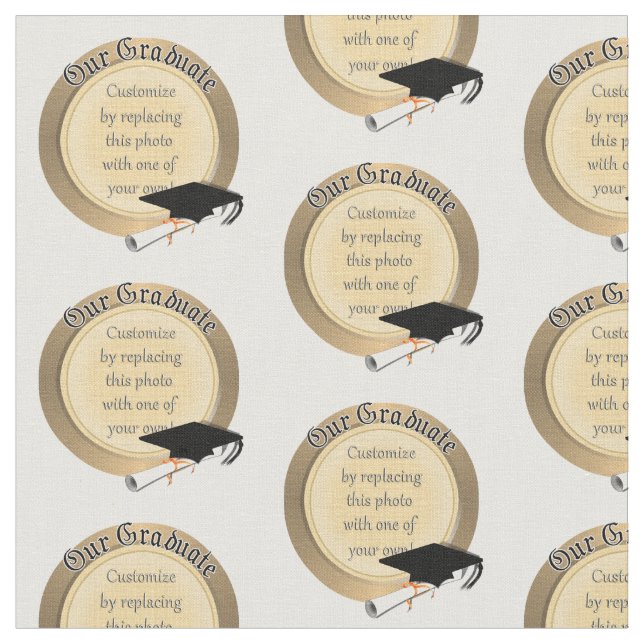 "Vårt Student" Foto Ram Tyg (Närbild)