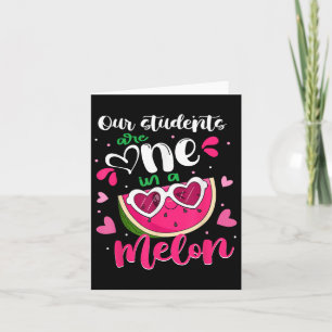 Vårt Studenter är en i en Melon Teacher Watermelon Kort