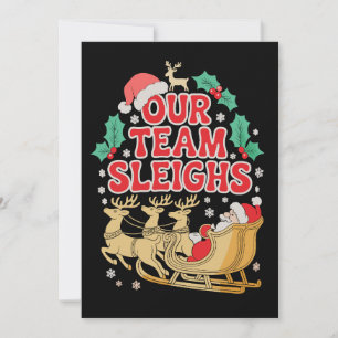 Vårt Team Slog Jul Kontor Julfest Xmas Tomte Inbjudningar