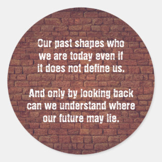 Vårt tidigare citat runt klistermärke