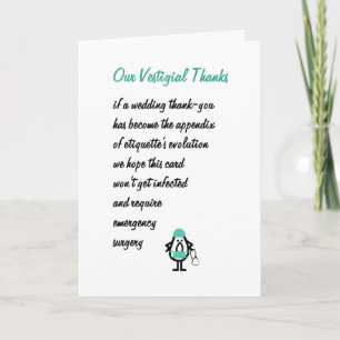 Vårt Vestigial tack - en gifta sig tacka-du dikt