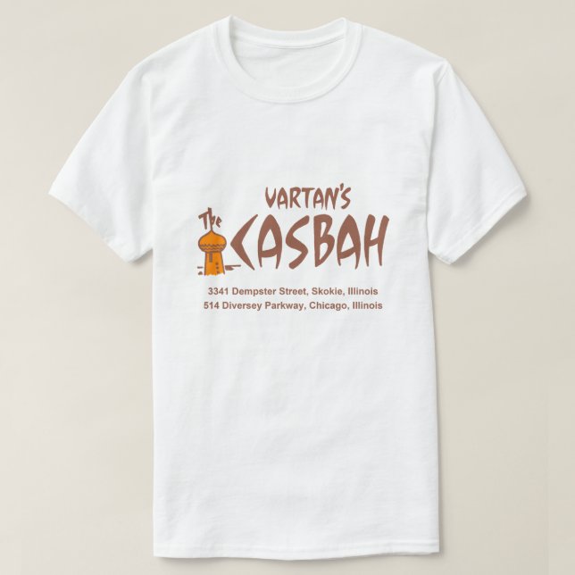Vartan's Casbah Restaurant, Skokie-Chicago T Shirt (Design framsida)